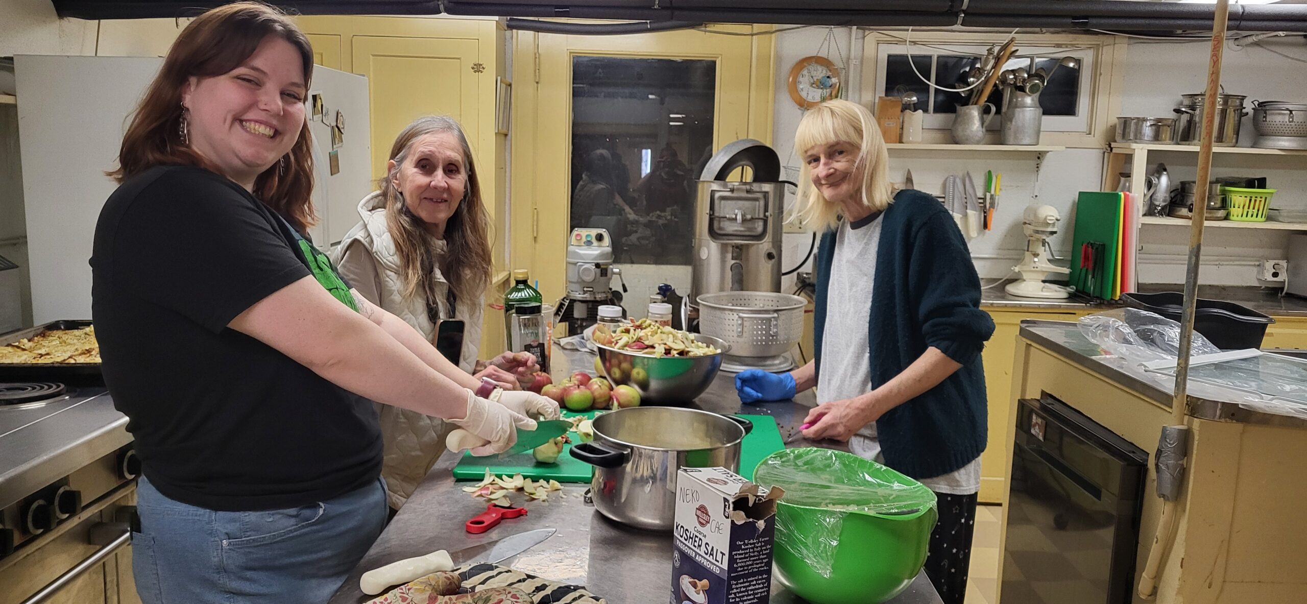 Barton Hub Members Cooking Lunch